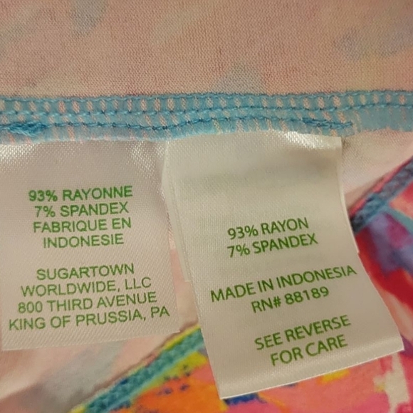 NWOT Lilly Pulitzer Sophie Pink Palm Beach Coral Dress UPF 50+ Medium # 17412 - Picture 7 of 7